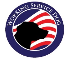 service dog window decal