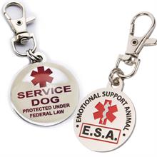 service dog and emotional support animal tag
