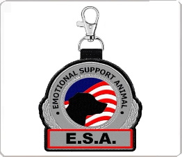 emotional support dog clip on patch tag for vest or leash