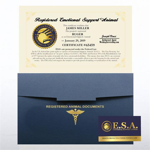 Registered Emotional Support Animal Certificate