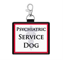 Psychiatric Service Dog Identification Patch Tag