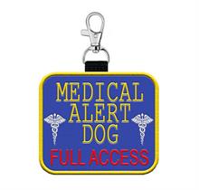medical alert dog patch tag
