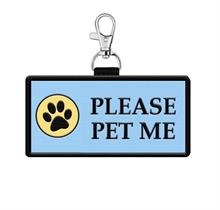 Please Pet Me Hanging Patch Tag