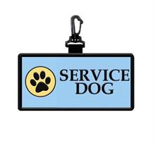 Service Dog Hanging Patch Clip with paw print