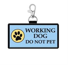 Working Dog Do Not Pet Hanging Patch Identification