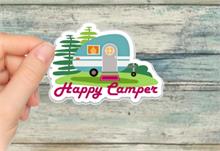 Happy Camper Small Sticker