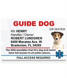 Guide Dog ID Badge 