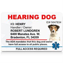Hearing Dog ID Badge 