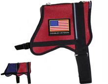 Red Mesh Vest with Disabled Veteran Patch
