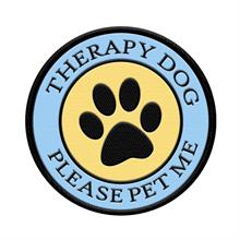 Therapy Dog Please Pet Me Patch