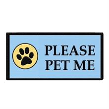Please Pet Me Patch with Paw print