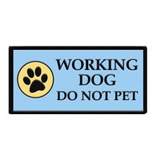 Working Dog Do Not Pet Paw Print Patch