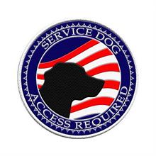 service dog American flag patch