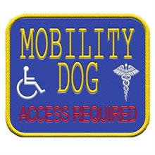 mobility service dog patch