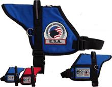 Blue Padded Emotional Support Animal Vest 
