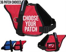 Red Padded Service Dog Vest 