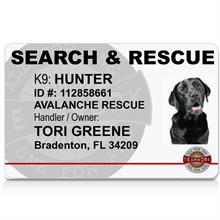search and rescue id card