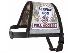 Camoflage Service Dog Full Access Reflective Zipper Pocket Vest