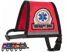 Red Reflective Therapy Dog Vest with Zipper Pocket