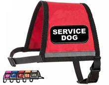 Red Reflective Service Dog Vest with Zipper Pocket