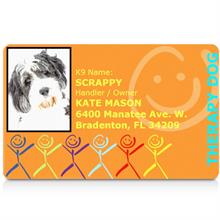 Therapy Dog Customized ID Card