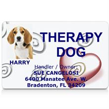 Therapy Dog Customized ID Card