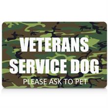 veterans service dog id card