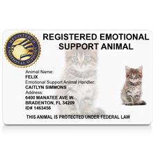 emotional support cat id card