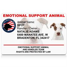 emotional support animal id card