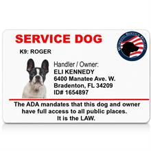 Service Dog PVC ID Badge