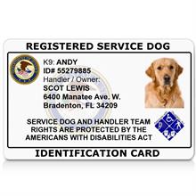 Registered Service Dog ID Card