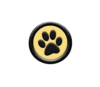 Tiny Paw Print Patch