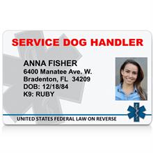 Service Dog Handler ID Card