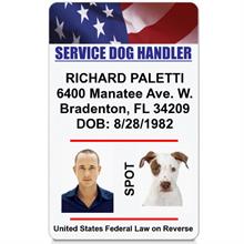 Service Dog Handler ID Card