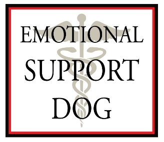 Emotional Support Dog Window Decal