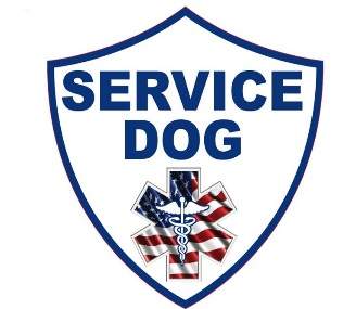 Service Dog Shield Window Decal