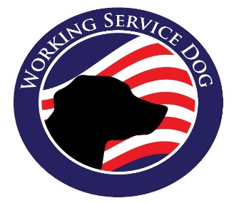 Working Service Dog Window Decal