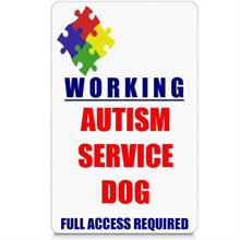 working autism service dog