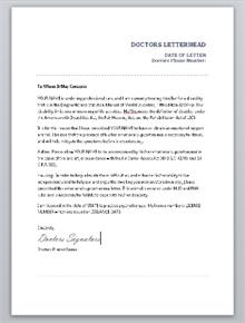 emotional support animal letter